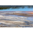 thumbnail image 2 of Jones, Adam 18x13 White Modern Wood Framed Museum Art Print Titled - Elevated view of patterns in bacterial mat around Grand Prismatic spring, 2 of 4