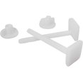 thumbnail image 1 of Fijación asiento de inodoro con 2 tornillos de cabeza cuadrada y 2 tuercas - plast, 1 of 3