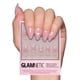 thumbnail image 1 of Short Press On Nails Glamnetic Lovers Knot en color almendra con detalles de lazo, 1 of 6