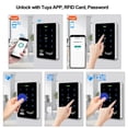 thumbnail image 4 of Kit de sistema de control de acceso QttypeLok Wifi Tuya RFID 180KG, 4 of 9