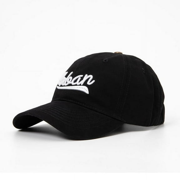 Uncia Active Unisex Baseball Cap Athletic Adjustable Cotton Dad Hat for Men and Women Embroidery Ynban in Black and White