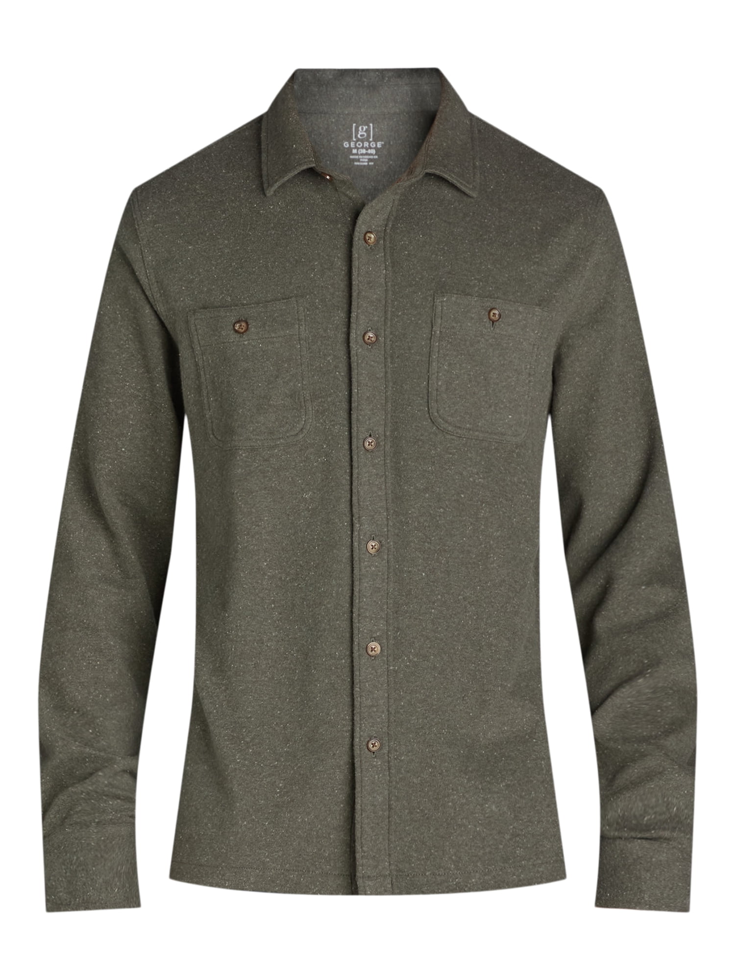 George Men's and Big Men’s Knit Overshirt, Sizes S-3XL