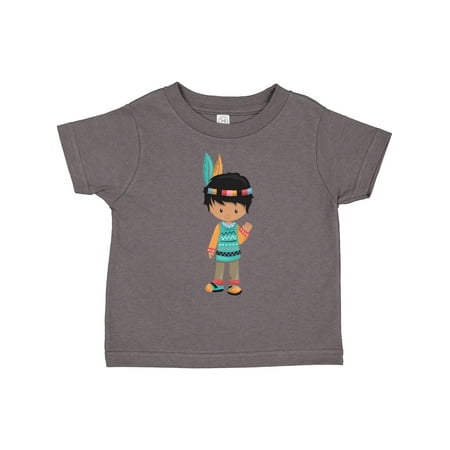 

Inktastic Native American Boy Cute Boy Black Hair Gift Toddler Boy Girl T-Shirt