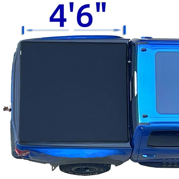 Mamoru Soft Roll Up 4'6" Truck Bed Cover Compatible for 2022-2025 Ford Maverick Vinyl Tonneau Cover | Fleetside