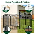 thumbnail image 6 of Caveen Dog Playpen 8 Panels 32Inch Heavy Duty Dog Pen Pet Fence Playpen Indoor Outdoor, Foldable Pet Exercise Pen With Doors For RV, Camping, Yard, Home, 6 of 11
