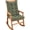 Grass Green, variant on Tufted Rocking Chair Cushion Set with Ties, Non-Slip High Back Chair Pads for Adirondack Nursery Porch Rockers