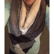 PaZinger Womens Warm Plaid Large Tartan Scarf Cape Blanket Scarves Fashion Wrap Shawl