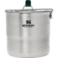 thumbnail image 1 of Stanley Base Camp Cook Set for 4, 21 Pcs Nesting Cookware Made from Stainless Steel & BPA Free Material, Incl Pot, lid, Cutting Board, Spatula, Plates, Spoons, Forks, Stainless Steel, 3.7 QT / 3.5 L, 1 of 7