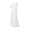 thumbnail image 4 of Womens pajama sets Two Breathable Cotton And Linen Tops Loose And Wide Leg Pants Set XL, 4 of 6