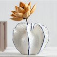 thumbnail image 4 of Creative Starfruit Shaped Ceramic Vase Plant Container for Home Desk Bookshelf Decoration, 4 of 7