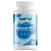 NATFUL TestRestore PCT – Natural Post-Cycle Hormonal Support | 60 Capsules (5 oz) | Estrogen Control, Testosterone Booster & Liver Detox