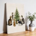 thumbnail image 3 of Canvas Wall Art, Christmas Cats Framed Canvas Prints for Bedroom Bathroom, Xmas Tree Vintage Ornaments Gallery Wrapped Wall Decor for Home Office, Gifts, 11"x14" Ship Next Day, 3 of 9