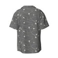 thumbnail image 2 of Wukai Airplane Routes Around The World Men's Casual Short-Sleeve Button Down Shirt - Lightweight Summer Dress Shirt for Daily Wear-Large, 2 of 7