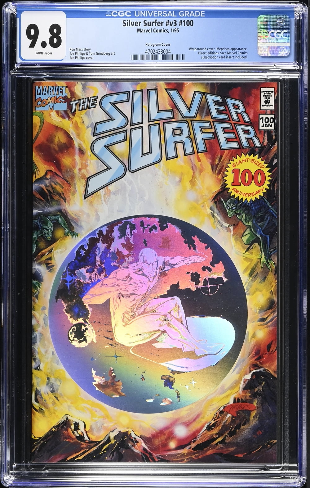 Cover of Silver Surfer #100