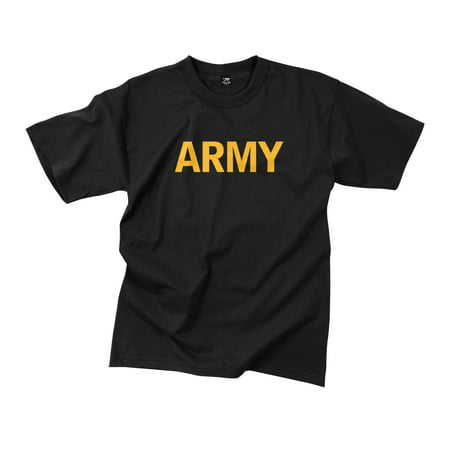 Black Army Print T-Shirt