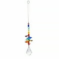 thumbnail image 1 of 1pc Hanging Crystal Ball Suncatcher Prisms Pendants Wedding Garden Decoration Gifts Home Christmas Decor Supplies  9.05x1.4 inch, 1 of 6