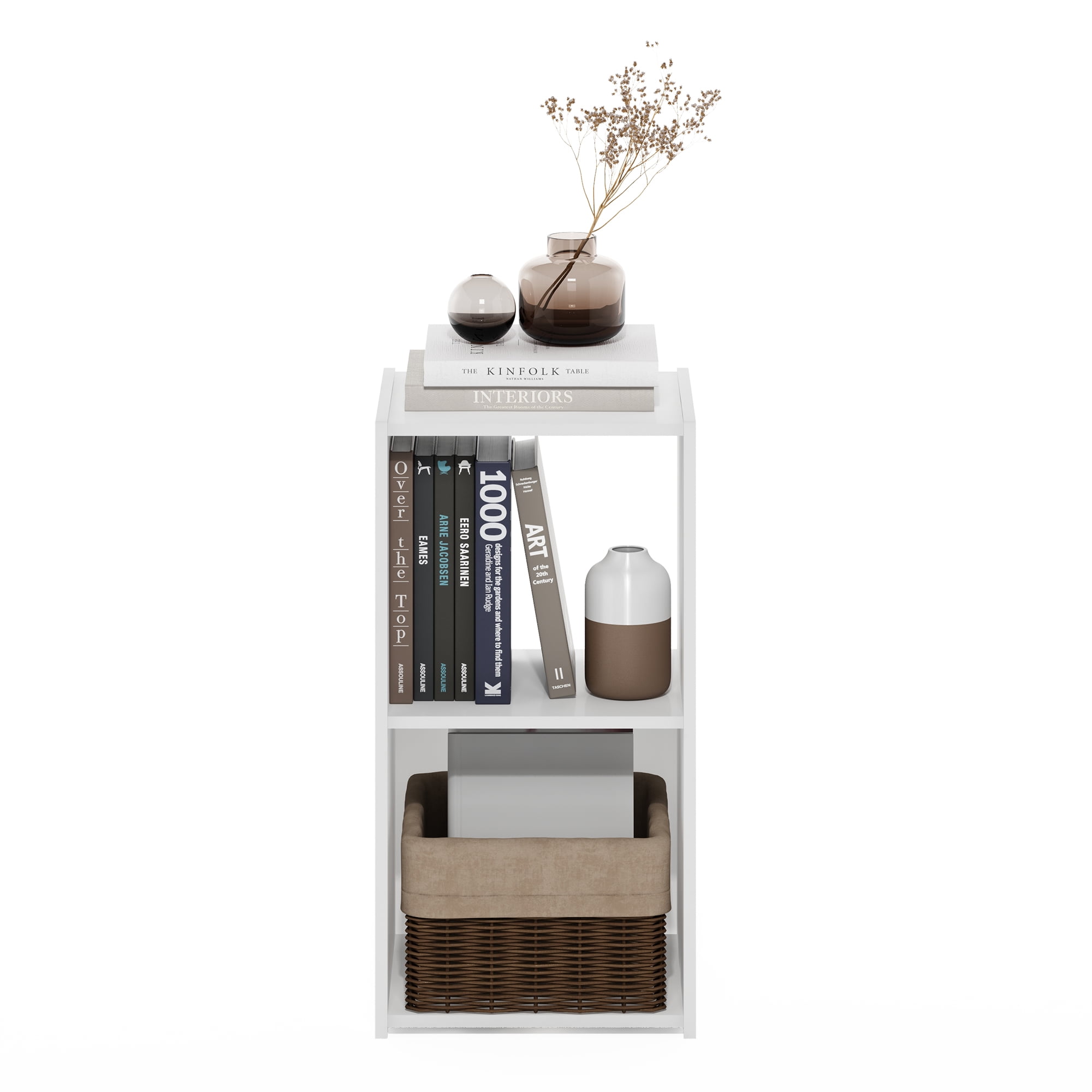 Furinno Pelli Cubic Storage Cabinet, 2x1, White