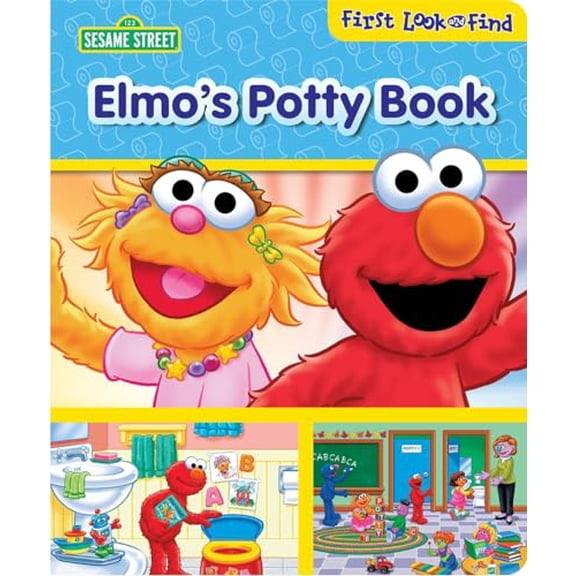 Pre-Owned Sesame Street: Elmo's Potty Book First Look and Find: First Look and Find (Board book) 1503746275 9781503746275