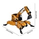 thumbnail image 3 of Camión excavadora deformable de juguete | Maqueta de vehículo de ingeniería con brazo elevable | Construcción de plástico resistente para niños | Amarillo o verde, 3 of 6