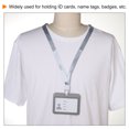 thumbnail image 6 of Uxcell 10.2x8cm Horizontal Clear Window ABS ID Badge Holders with Lanyard Gray 3Pack, 6 of 6