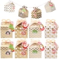 thumbnail image 1 of 24 cajas de dulces navideños, cajas de papel, cajas para envolver regalos, cajas para dulces de fiesta, 1 of 6