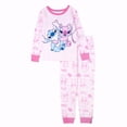 thumbnail image 1 of Conjunto de pijama Disney para niñas, corte ceñido, algodón, punto y ángel, 1 of 6