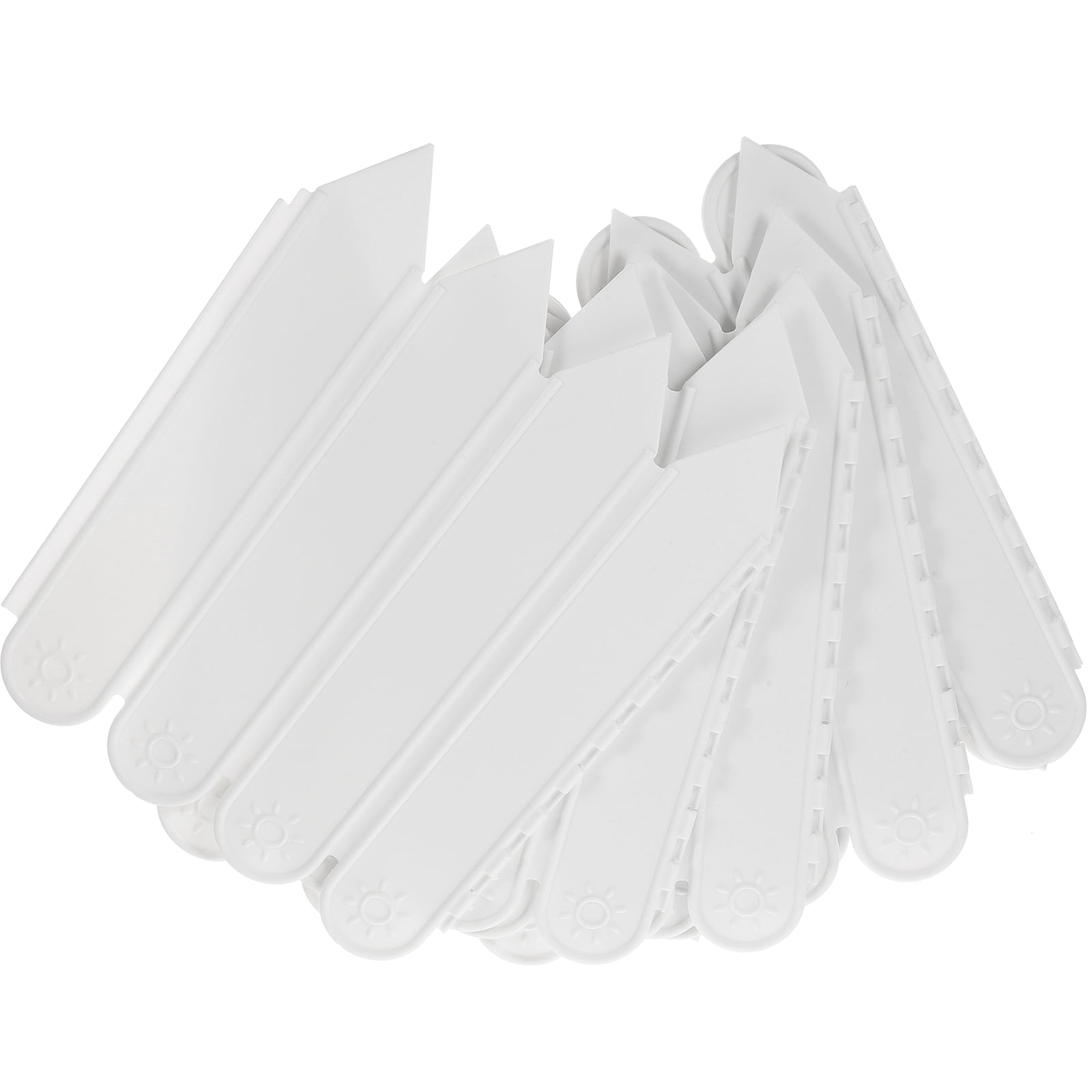 Worgeous Small Picket Fence Lawn Edging Border Garden Decoration 200X27cm White