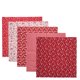 thumbnail image 1 of Cotton Craft Fabric, 50X50Cm Sewing Craft Fabric 2 Set Sewing Supplies Quilting Fabric  For DIY For Crafting For Sewing For Quilting ANGGREK Rojo, 1 of 8