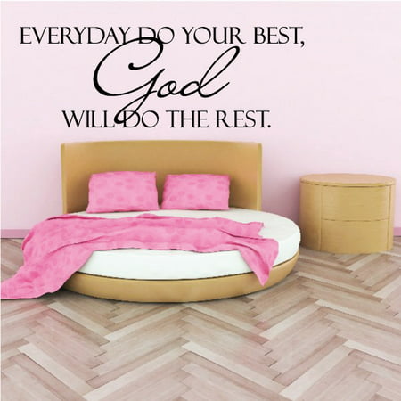 Everyday do your best Wall Decal - Vinyl Decal - Car Decal - Vd056 - 36