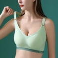 thumbnail image 6 of PMVFHDE Sports Bra Women Plus Size Push Up Racerback Yoga Workout Top Wirefree Seamless Gym Fitness Activewear Green, 6 of 9