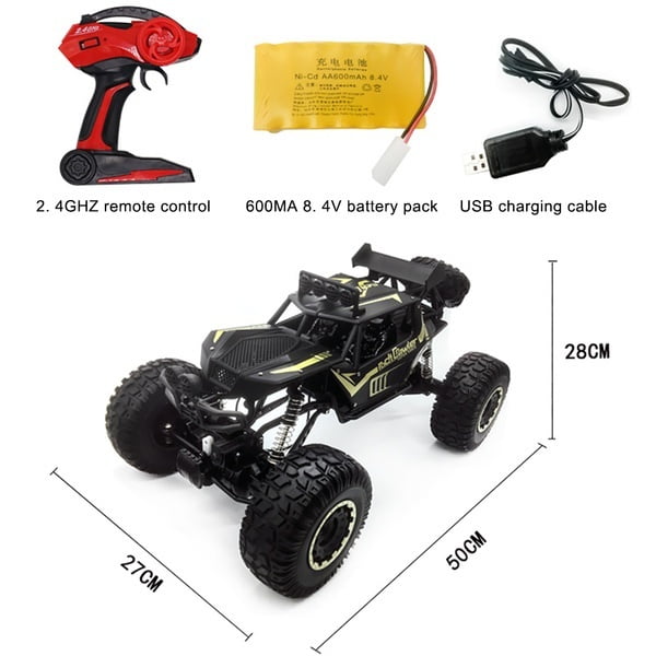 1 8 50cm 19 68inches Rc Car 2 4g 4wd Electric Remote Control Vehicle Off Road Car Walmart Com