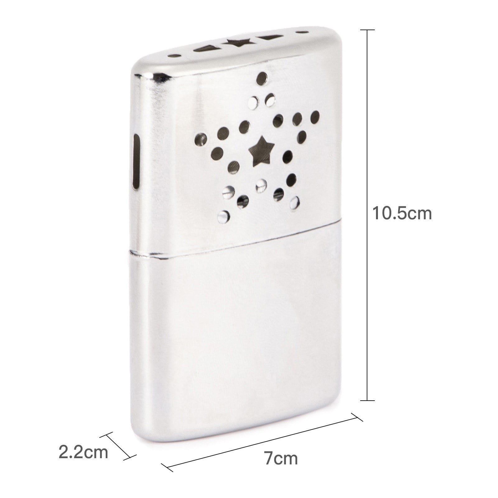 Portable Metal Hand Warmer with Pouch for Outdoor Activities