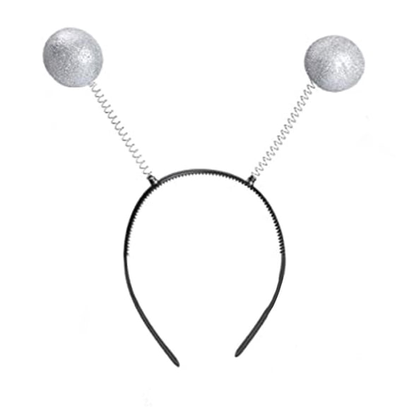 UNTERING Hairband Halloween Alien Headband Metallic MartianHeadband Alien HeadBopper ETHeadband Antenna Headband Alien Antenna Headband