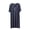 Dark Gray, variant on Miluxas Men's Modal Short Sleeve Nightshirt, V-Neck Button Detail Sleep Shirt, Ultra-Soft Loungewear Nightgown with Side Slits for Men Gray XL(XL)