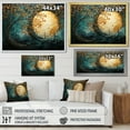 thumbnail image 4 of Designart "Forest Of Golden Emerald I" Abstract Spirals Picture Framed Canvas Art Print, 4 of 5