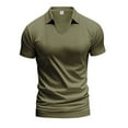 thumbnail image 1 of Camisa informal de playa de manga corta y cuello en V para hombre: ligera, vacaciones, estilo hippie, 1 of 7
