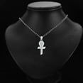 thumbnail image 3 of 14KW Gold Religious Communion Cross Pendant | White Gold Charm Pendant for Necklace Chain | Jewelry Gift for Men Women | 19 x 11 MM | 0.9 grams, 3 of 9