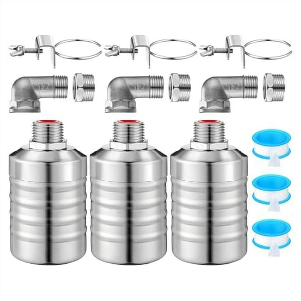 Válvula de Flotador Válvula de Flotador de Agua de 1/2 A 3/4 Pulgadas Apagado Automático Flotador del Tanque de Agua Válvula de Flotador de Control Automático del de Agua