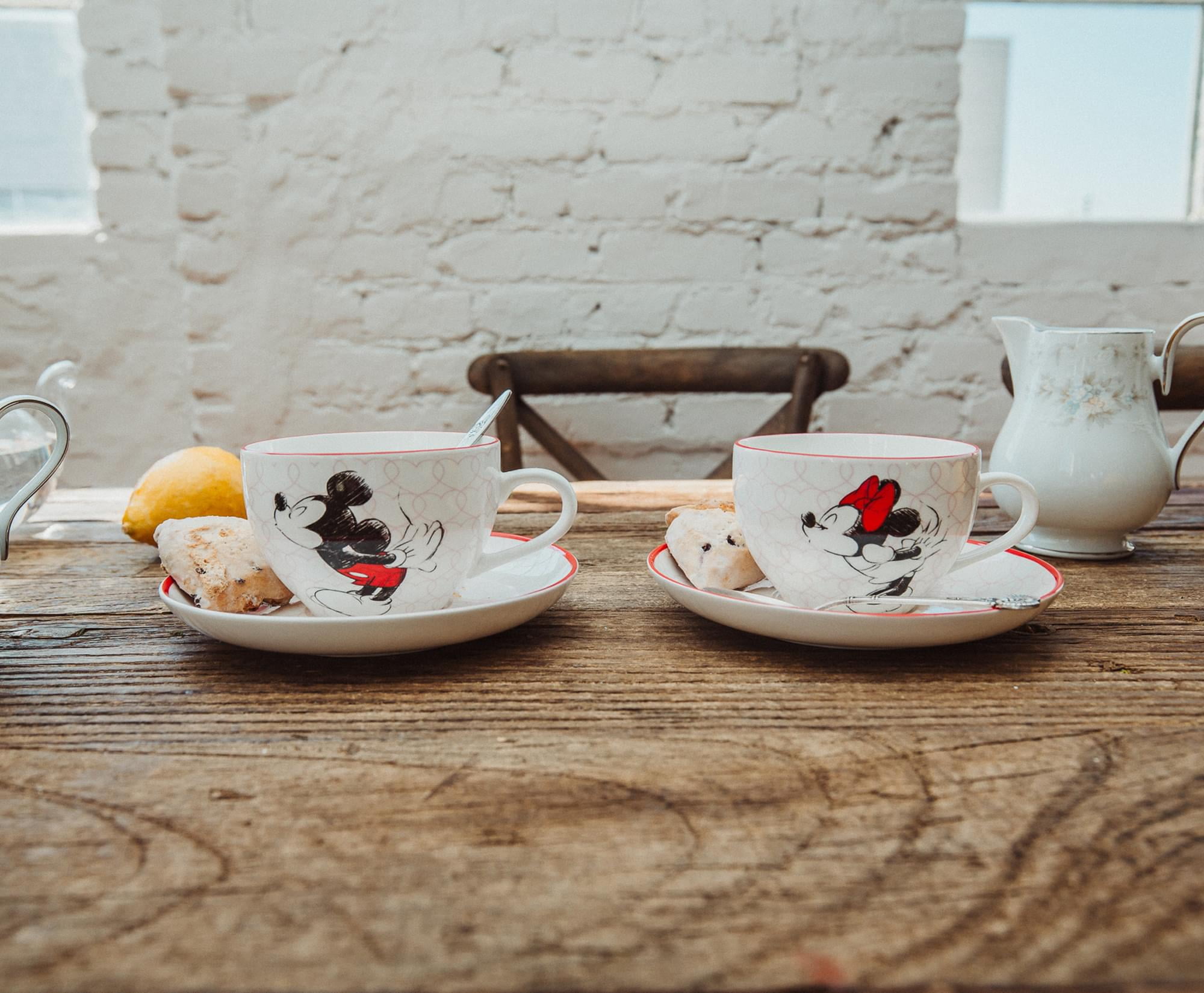 Disney Lady and The Tramp Bone China Teacup and Saucer | Set of 2