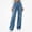 Blue, variant on Afuyipoi Wide Leg Jeans for Women High-Waisted Loose Denim Pants Pink M