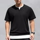 thumbnail image 2 of Camiseta de manga corta de doble capa para hombre - Dos piezas de moda, cuello redondo, poliéster - Impresión 3D, S-XXL, contorno de pecho 109-125 cm, 2 of 6
