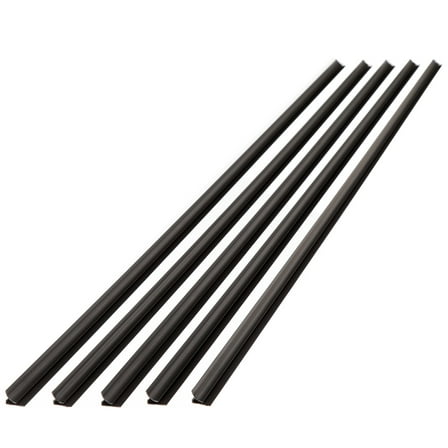 FASÄDE 47 in. Decorative Vinyl Inside Corner Trim in Matte Black (5 Pack)