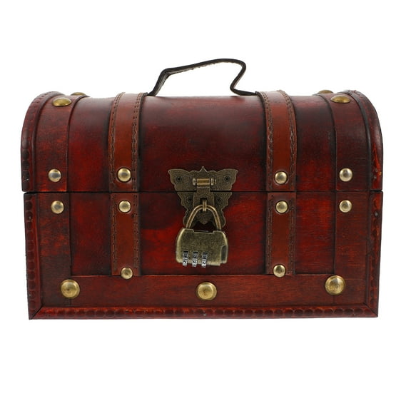 Jewelry Antique Treasure Chest Box Plastic Style Design Anti-scratch Storage