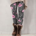 thumbnail image 6 of Mnuaqn Floral Leggings for Women High Waisted Vintage Printed Tummy Control Leggings Casual Plus Size Yoga Pants Slim Tights (S, Grey), 6 of 6