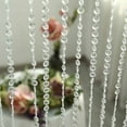 thumbnail image 2 of Efavormart 12ft Crystal Diamond Beaded Curtain with Plastic Rod and Adjustable Hooks, 2 of 11