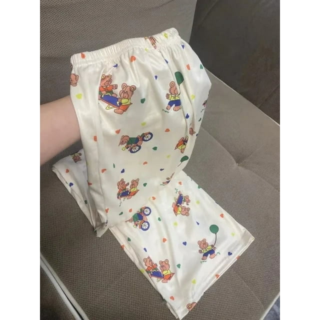 Miniso Sanrio Hello Kitty Pantalon d'Intérieur pour Femmes 2023 Automne Pantalon de Pyjama Dessin Animé Anime Mode Confortable Y2K Pantalon Fille Douce