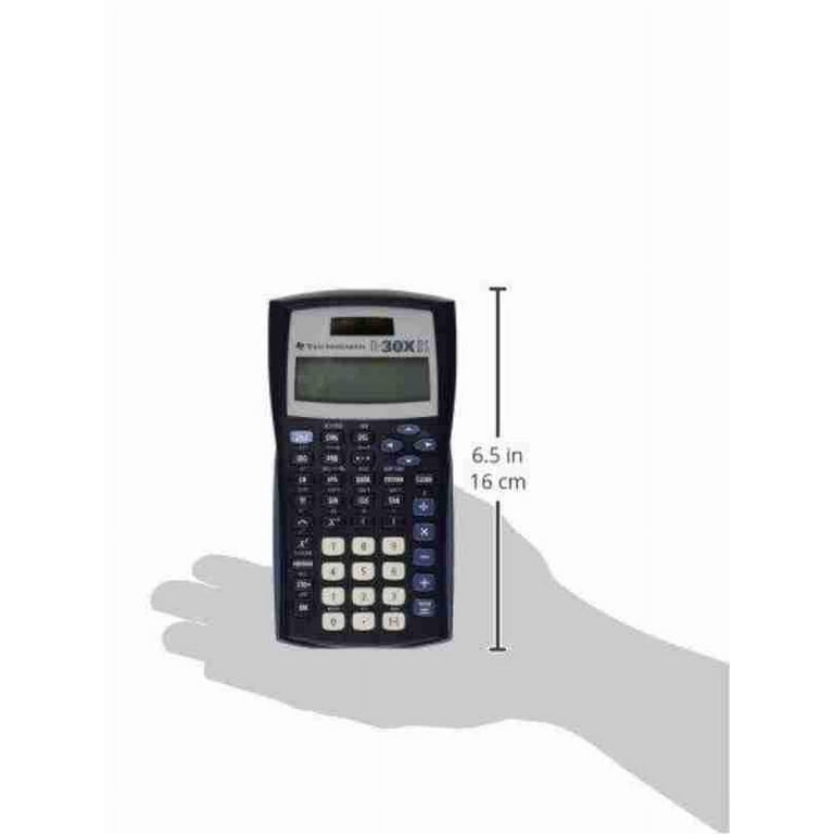 Texas Instruments TI-30X IIS 2-Line Scientific Calculator, Black with Blue  Accents 