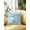 Aqua, Teal, White, variant on Outdoor Pillows Waterproof, Turquoise Palm Leaf Throw Pillows with Inserts Included, Summer Coastal Botanical Tropical Indoor Outdoor Decorative Lumbar Pillow for Bed/Couch/Patio 16"x16", 2Pcs