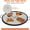 Round Not foldable, variant on Studyset Foldable Fire Pit Cooking Grill Grate, X-Marks Fire Pit Grill Cooking Grate, Outdoor Campfire BBQ Grill, Heavy Duty Steel Campfire BBQ Grill Grid, Portable Camping Cookware with Handle