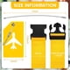 thumbnail image 2 of Juego de correas y etiquetas para equipaje, 8 unidades, aprobado por la TSA, color amarillo, 2 of 7